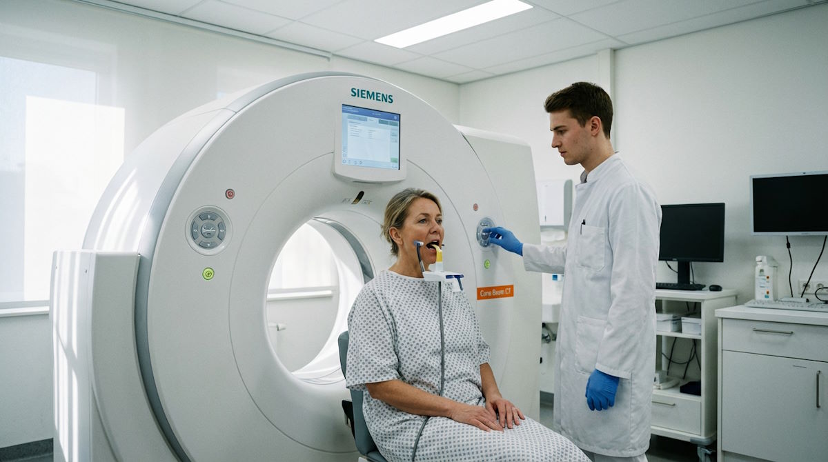 Процесс проведения компьютерной томографии челюсти в клинике