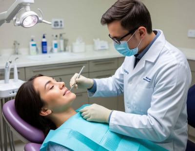 Замена пломбы на зубе